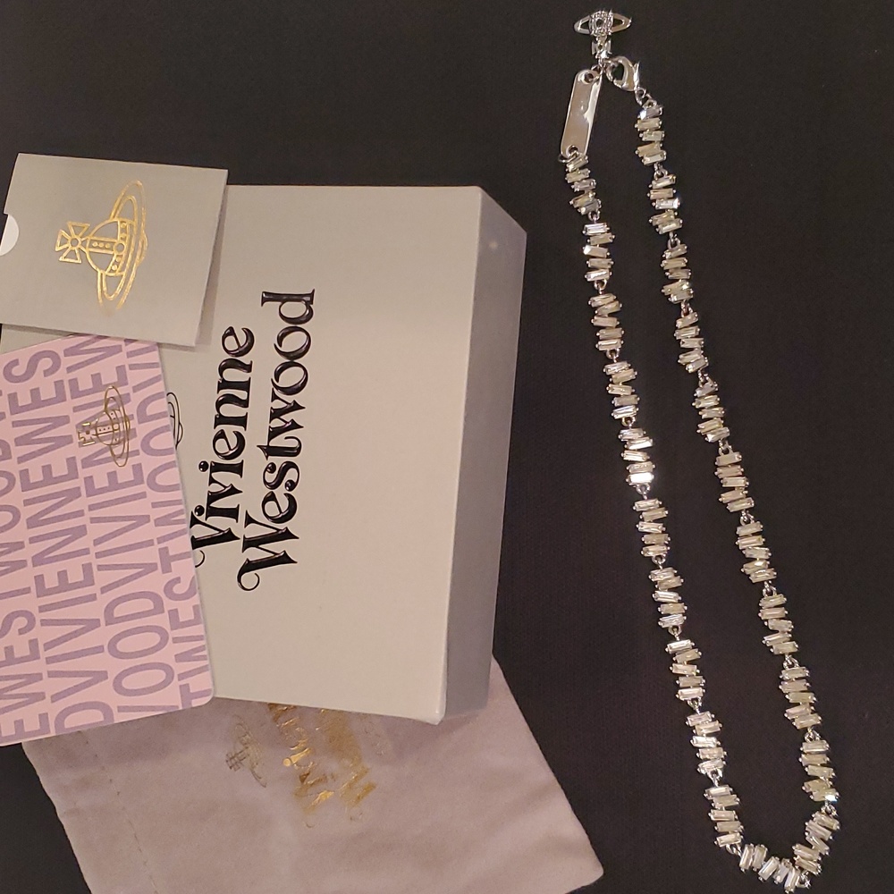 NWT Vivienne Westwood Molly Crystal Choker Necklace - Picture 7 of 8